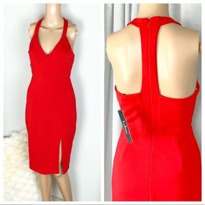 ⬇️Lulu’s Red Bodycon Dress with Racerback